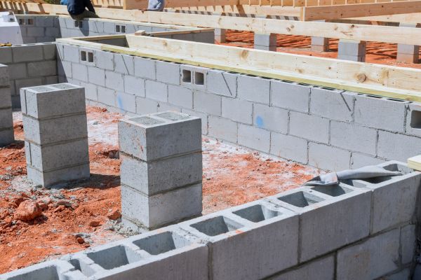 Cement Block Installation in Lubbock