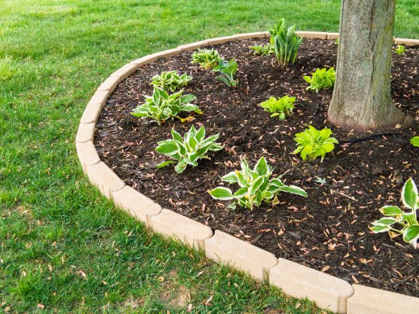 Stone Border Installation in Lubbock